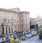 stanza singola a roma: la vista dalla camera di una scuola in un palazzo antico nel quartiere Centocelle